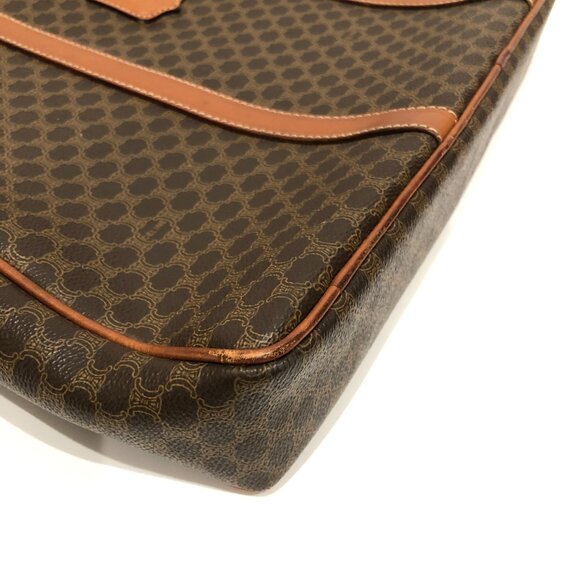Celine Brown Macadam Bag Sku#85473 (one corner minor crack, rubbing) - Picture 5 of 16